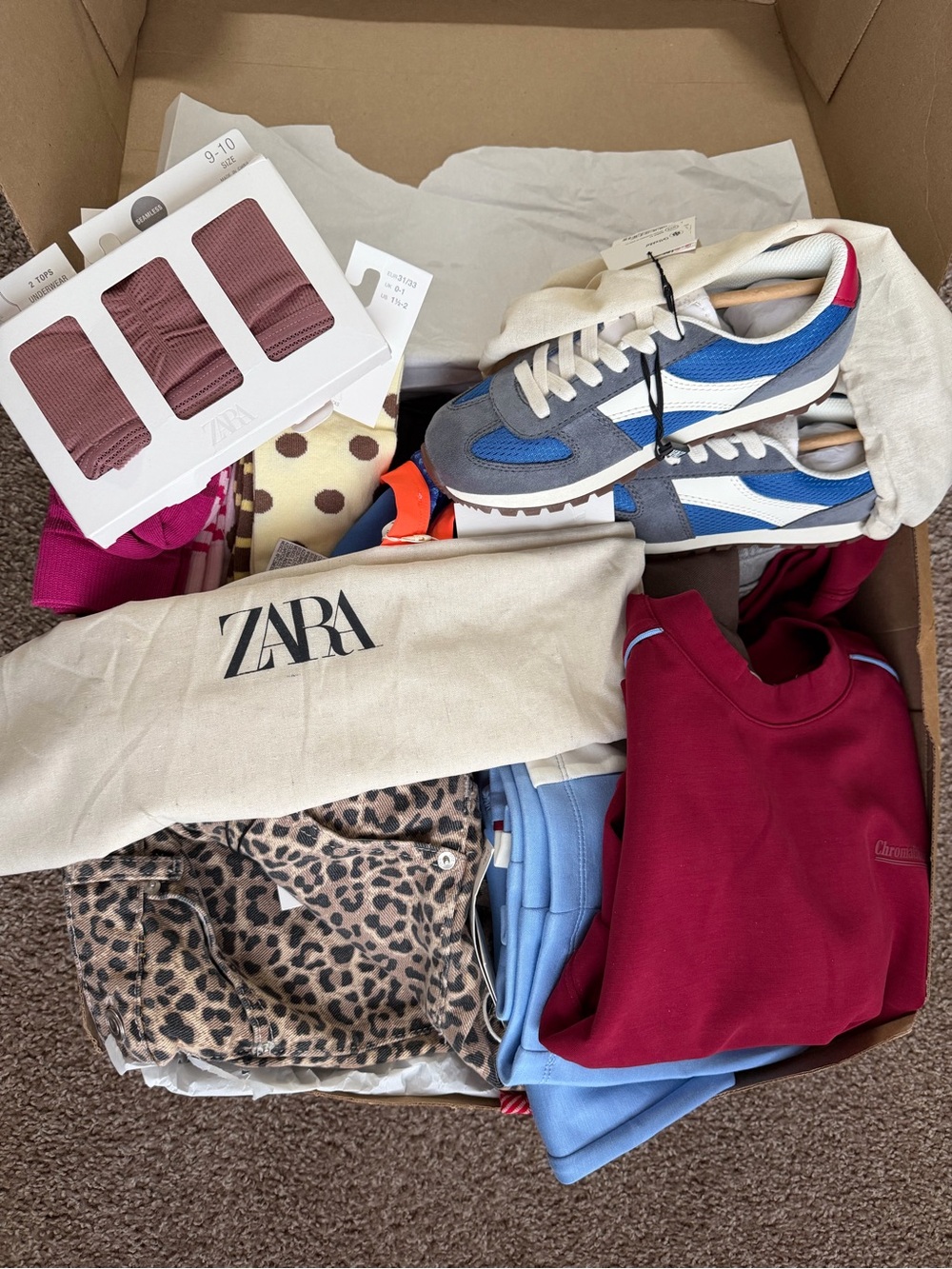ZARA KIDS Box of clothes and accessories NEW & UNUSED 11-12 years Girls